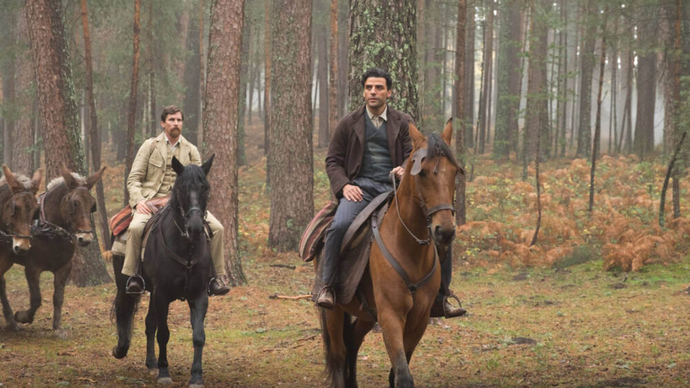 Der Film „The Promise“ handelt von einer Liebesgeschichte vor dem Hintergrund des Völkermords an den Armeniern. In den Hauptrollen: Christian Bale (li.) und Oscar Isaac