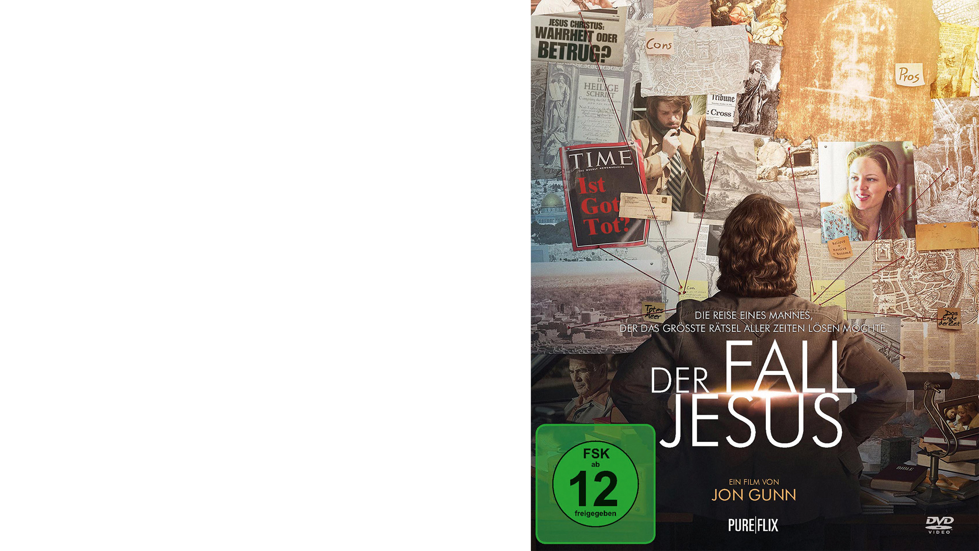 „Der Fall Jesus“, Gerth Medien auf DVD und Blu-ray, 15 Euro, freigegeben ab zwölf Jahren, ISBN 4051238056402