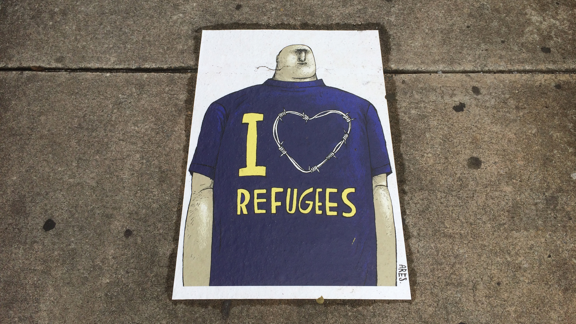 „Ich liebe Flüchtlinge“: Straßenkunst in Atlanta