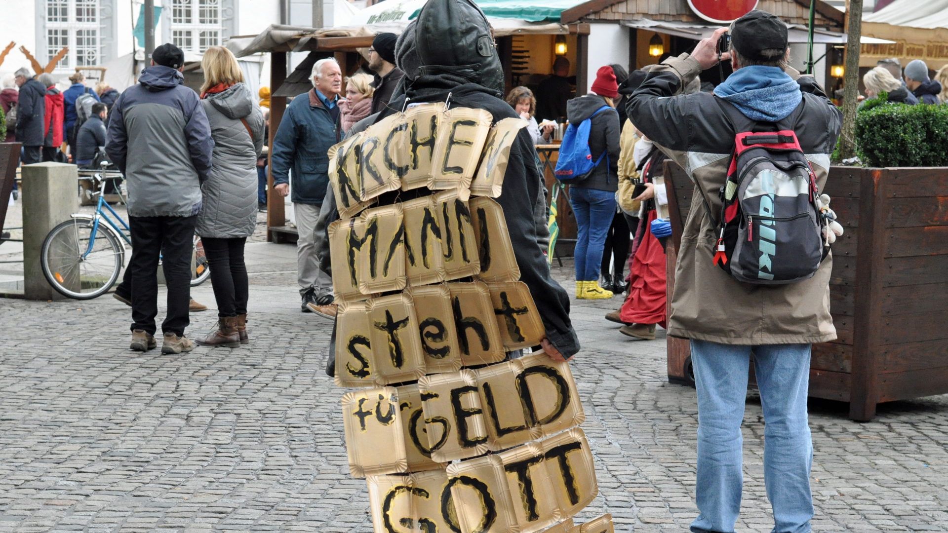 Neben vielen Feiern gab es auch Kirchenprotest in Wittenberg