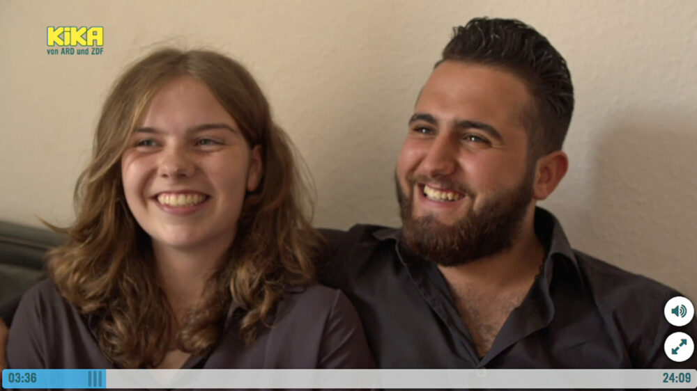 Die Deutsche Malvina und der Syrer Diaa sind ein Paar. Der KiKa zeigte ihre Beziehung in einer Dokumentation – und erntete Kritik.
