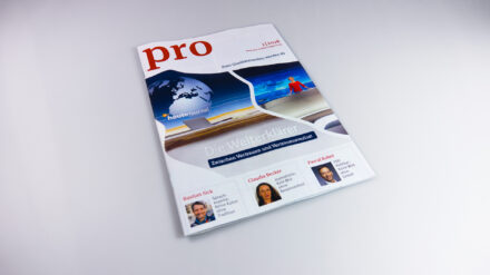 pro erscheint sechs Mal im Jahr und kann kostenlos bestellt werden