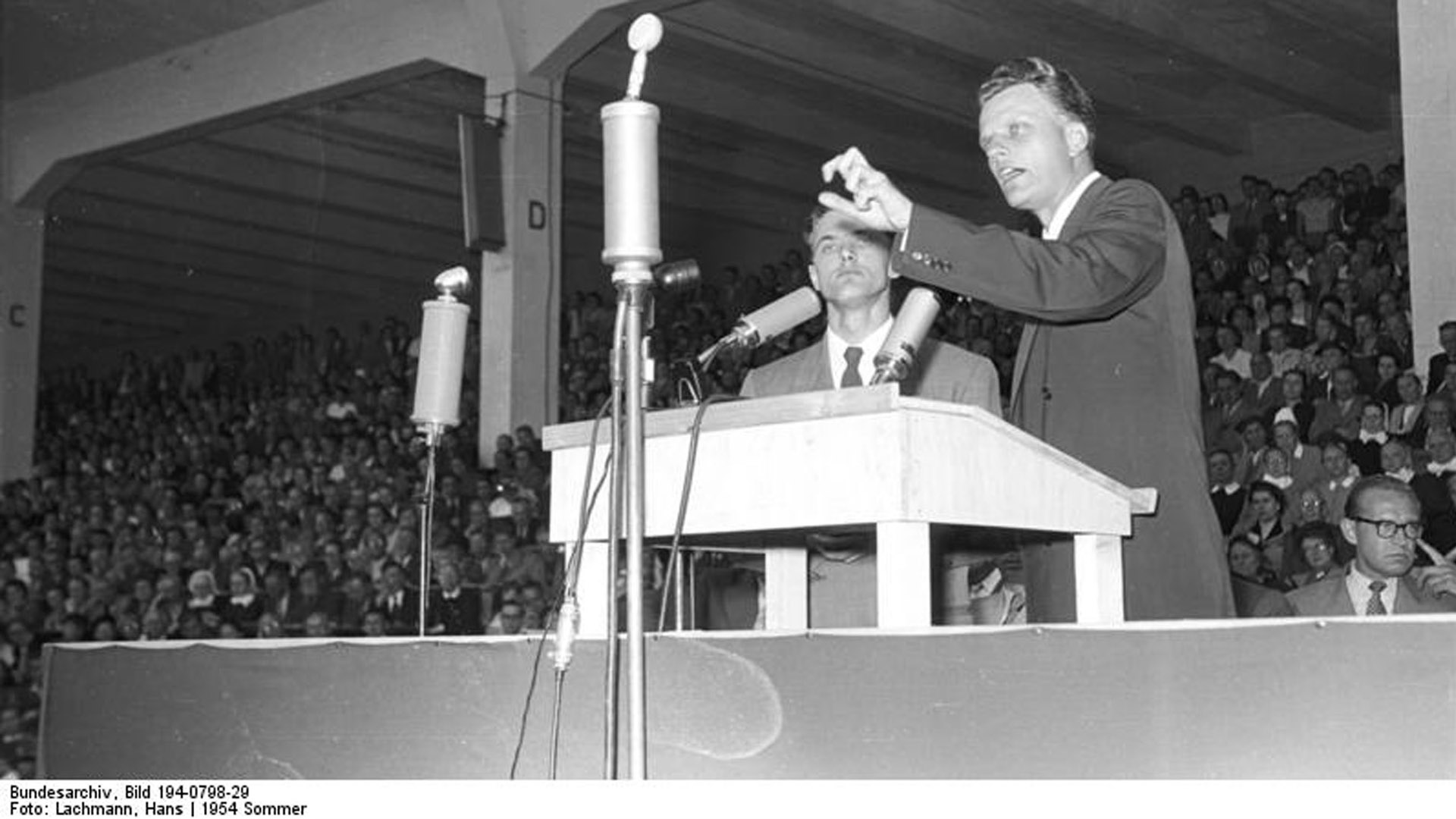 Graham im Sommer 1954 in Duisburg