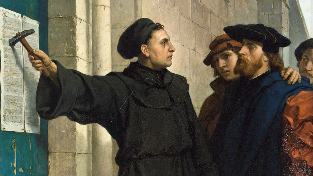Am 31. Oktober 2017 soll Martin Luther seine 95 Thesen angeschlagen haben – ein Protest gegen die Kirche in ihrer damaligen Form