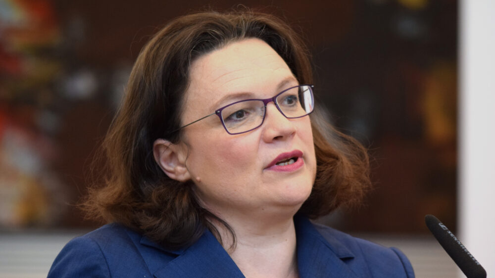 Andrea Nahles beobachtet Angriffe und Diffamierungen – auch in der politischen Debatte