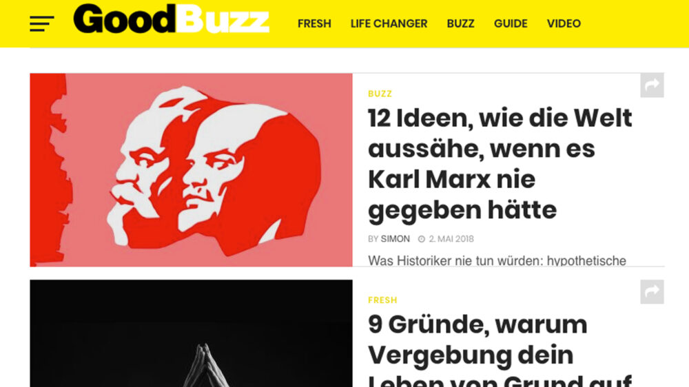 Die christliche Plattform GoodBuzz orientiert sich an dem amerikanischen Medienunternehmen BuzzFeed