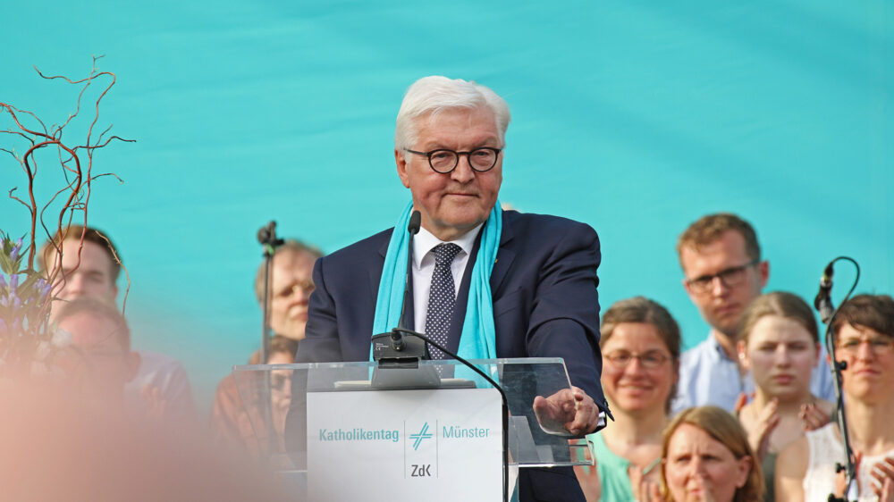 Bundespräsident Steinmeier beim Katholikentag in Münster