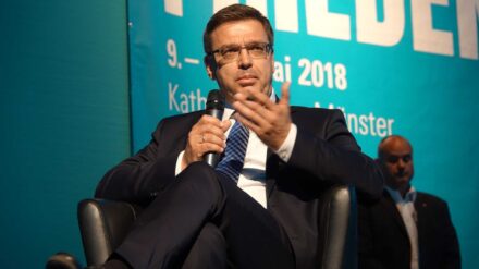 Der kirchenpolitische Sprecher der AfD, Volker Münz, provozierte in einer Debatte auf dem Katholikentag