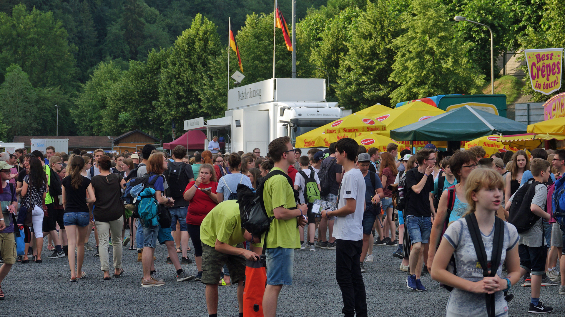 Auf dem Festplatz an der Hainallee sind für die Jugendlichen die meisten Attraktionen in Weilburg aufgebaut