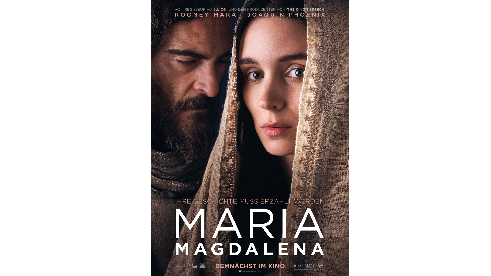 Mit Joaquin Phoenix und Rooney Mara ist der Film Maria Magdalena hochkarätig besetzt. Am 15. März läuft er an.