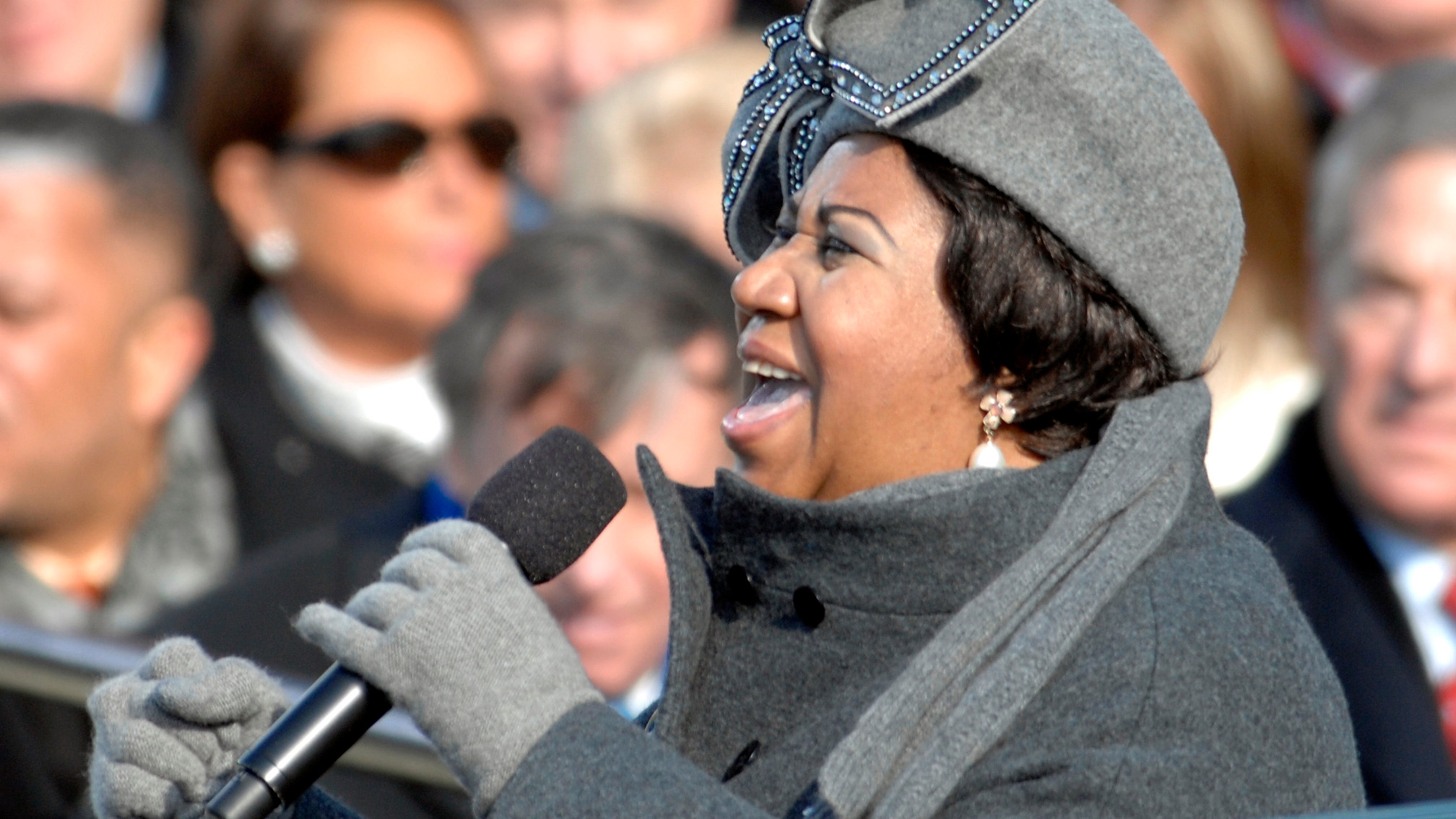 Aretha Franklin bei der Inauguration von Barack Obama, 2009