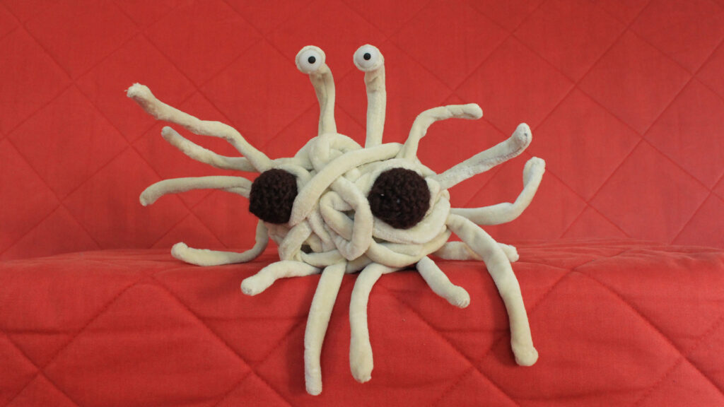 Das Spaghettimonster ist das Symbol für die sogenannten Pastafari