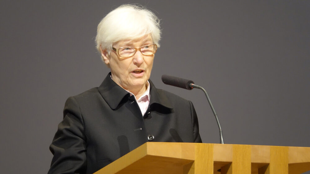 Irmgard Schwaetzer ist Präses der Synode und damit Vorsitzende des evangelischen Kirchenparlaments der EKD