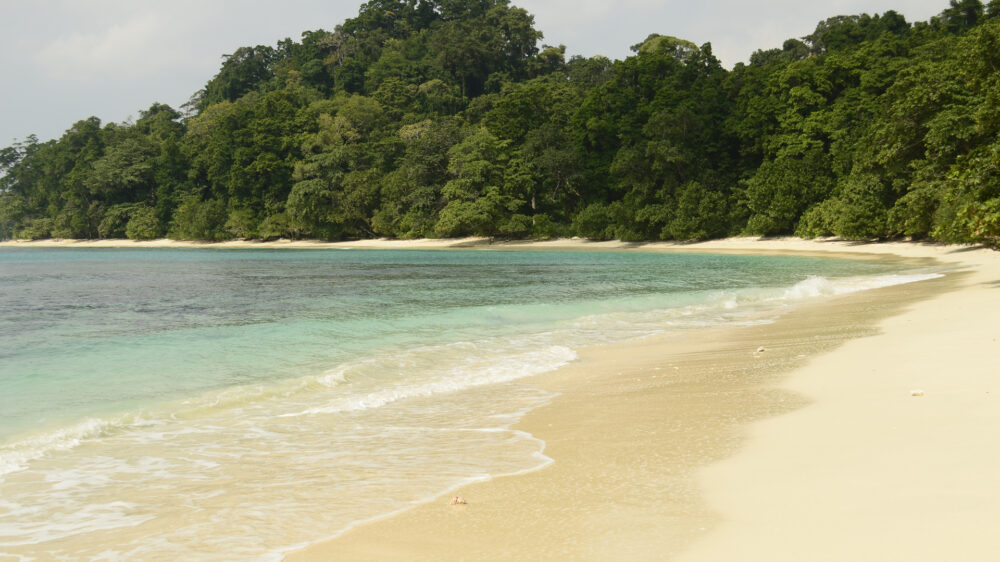 Strandaufnahme einer Andamanen-Inseln. Auf einem Eiland der Inselgruppe starb John Allen Chau.