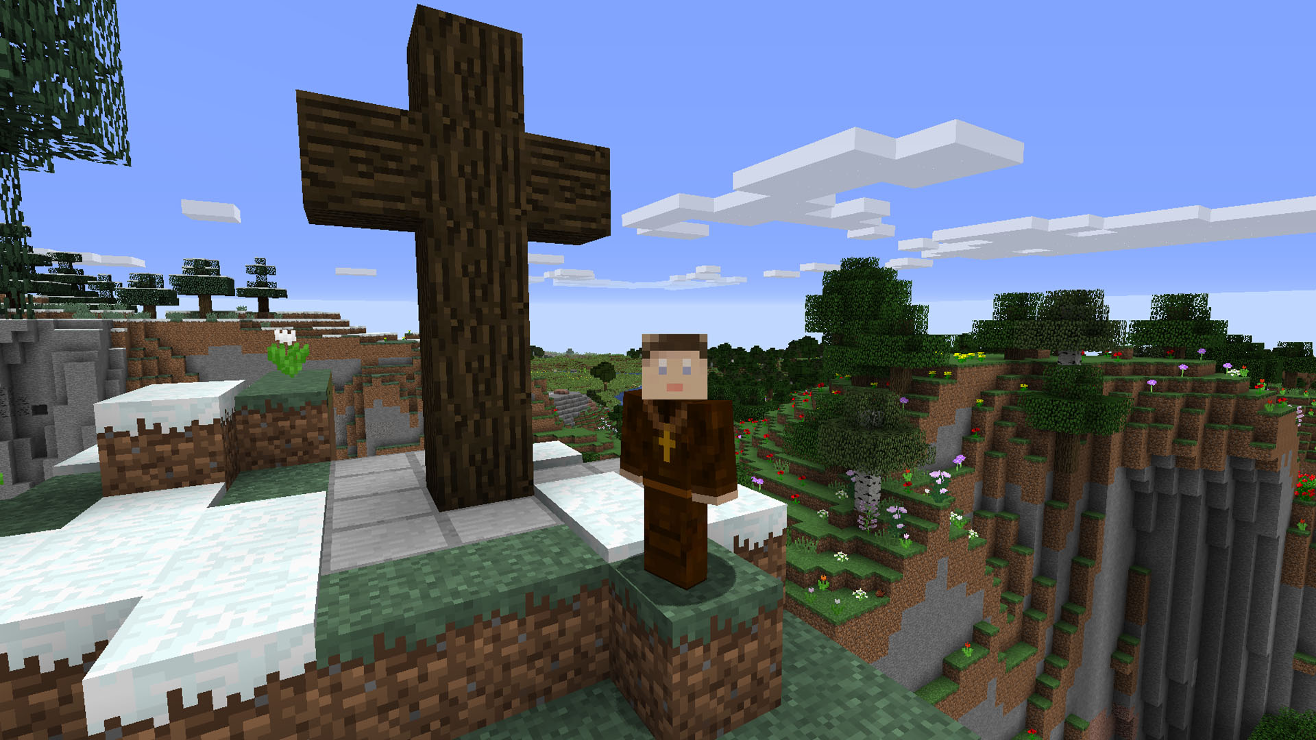 In der Welt von „Minecraft“ können Spieler auch religiöse Bauten errichten