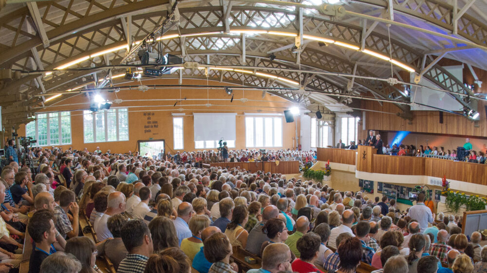 Einer der Veranstaltungsorte: Die Konferenzhalle auf dem Gelände der Evangelischen Allianz in Bad Blankenburg