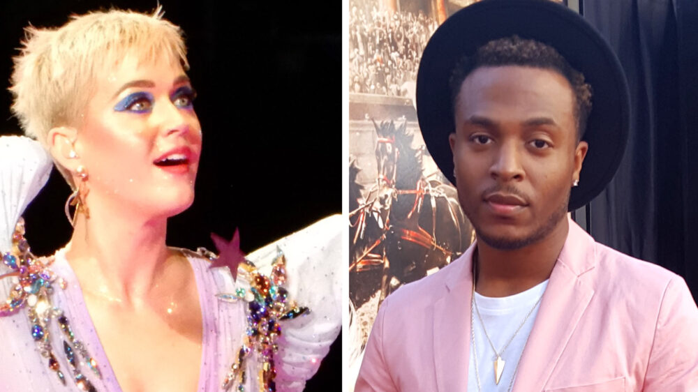 Laut einer Gerichtsjury hat Katy Perry (l.) sich an Rhytmuspassagen des Liedes „Joyful Noise“ von Rapper Flame bedient
