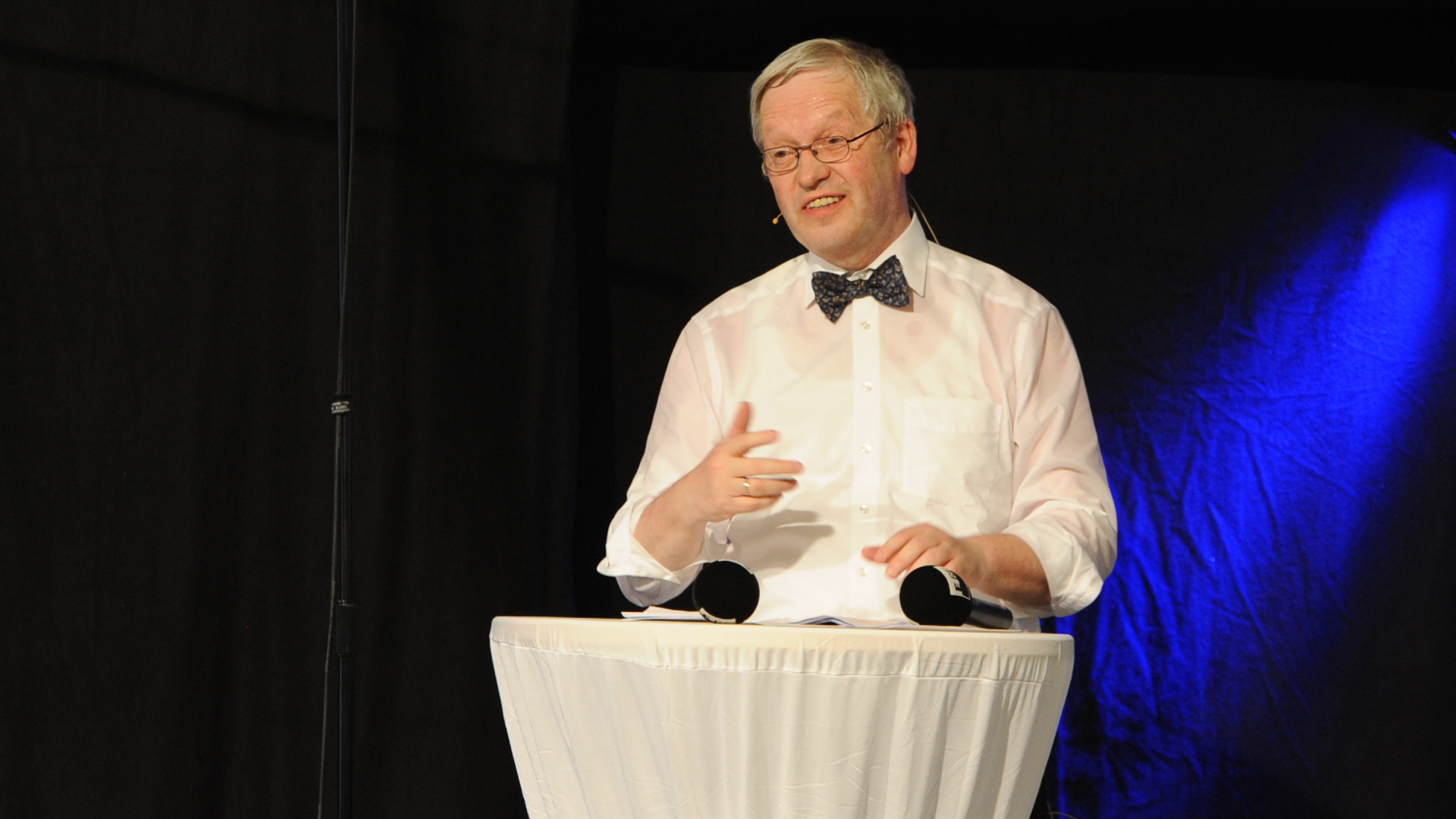 Der scheidende Generalsekretär Hartmut Steeb leitet in diesem Jahr zum letzten Mal die Allianzkonferenz