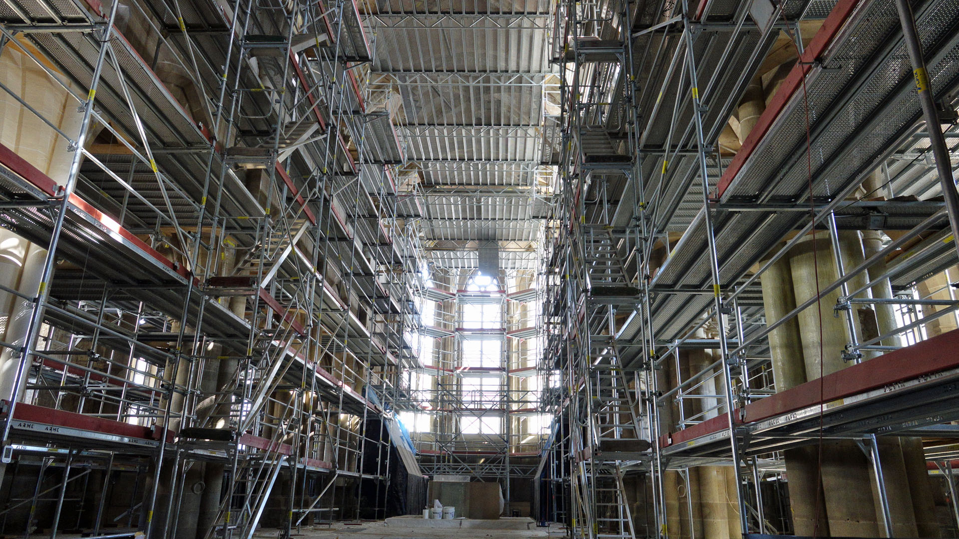 Das Innere der Kirche: Bis zum Sommer 2020 soll die Sanierung abgeschlossen