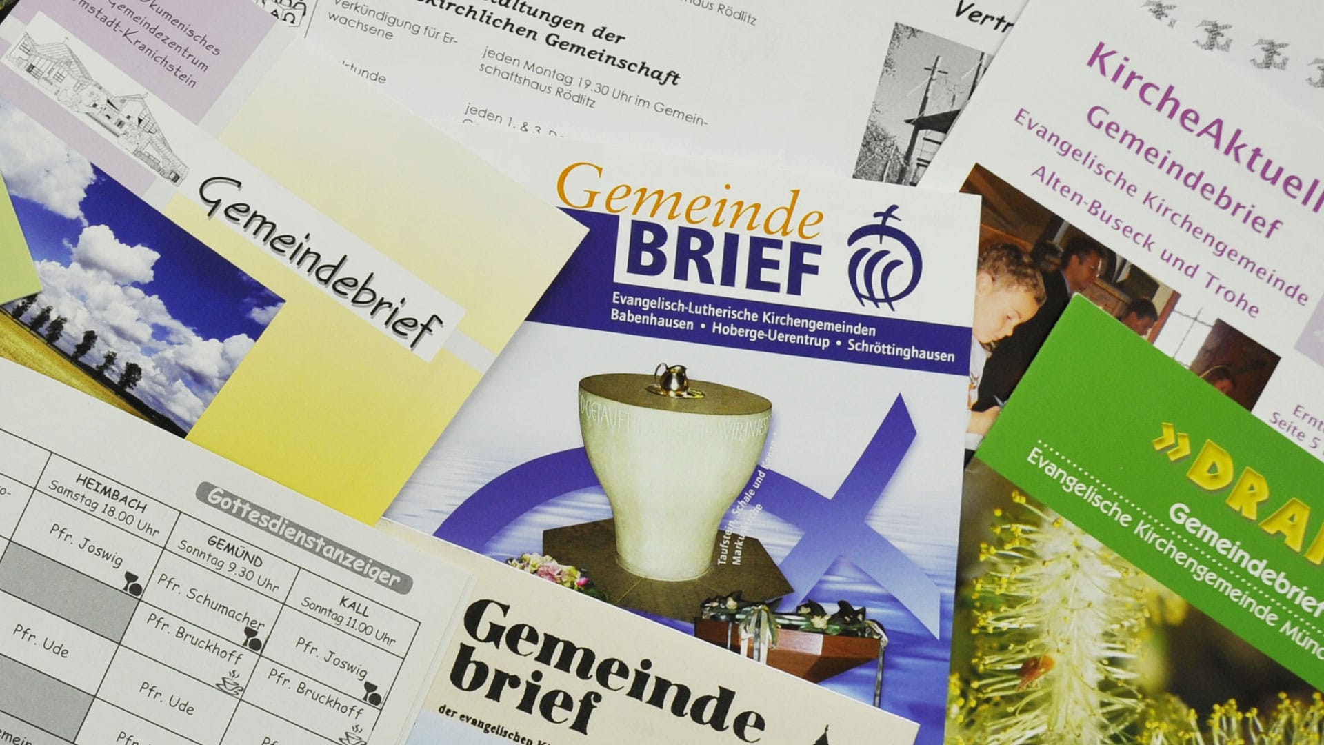 Die Evangelische Kirche in Mitteldeutschland (EKM) und die Kirchenzeitung Glaube+Heimat unterstützen Gemeinden mit einem Internetportal bei der Erstellung ihrer gedruckten Gemeindebriefe (Symbolbild)