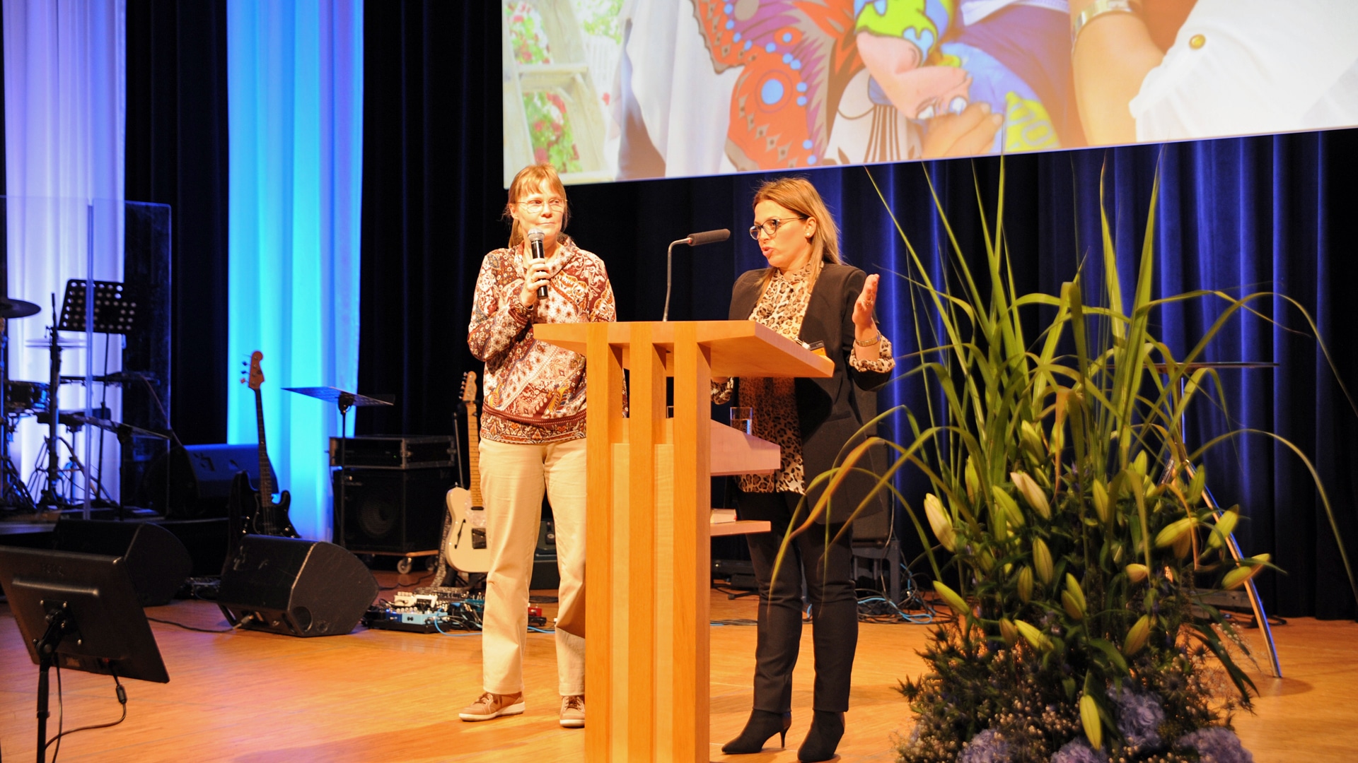 Die christliche Araberin Sara Sakhnini aus Nazareth auf dem Israelkongress in Schwäbisch Gmünd