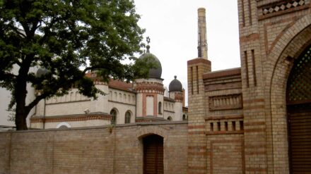 Die Synagoge im Paulus-Viertel in Halle wurde offenbar Ziel eines Angriffes
