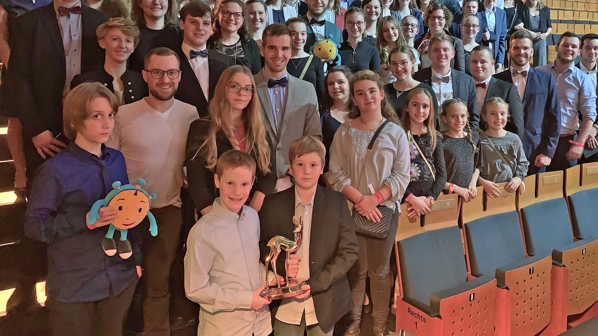 Rund 100 Kinder und Jugendliche aus der Erzdiözese Freiburg waren bei der „Bambi“-Verleihung live dabei
