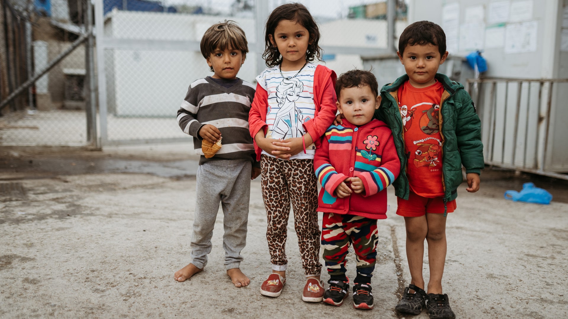 Kinder im Camp Moria auf Lesbos