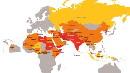 Der Weltverfolgungsindex listet 50 Länder, in denen Christen starken Repressalien ausgesetzt sind