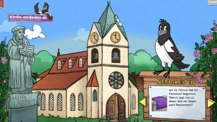 Die Webseite kirche-entdecken.de vermittelt Kindern Wissen rund um kirchliche Themen
