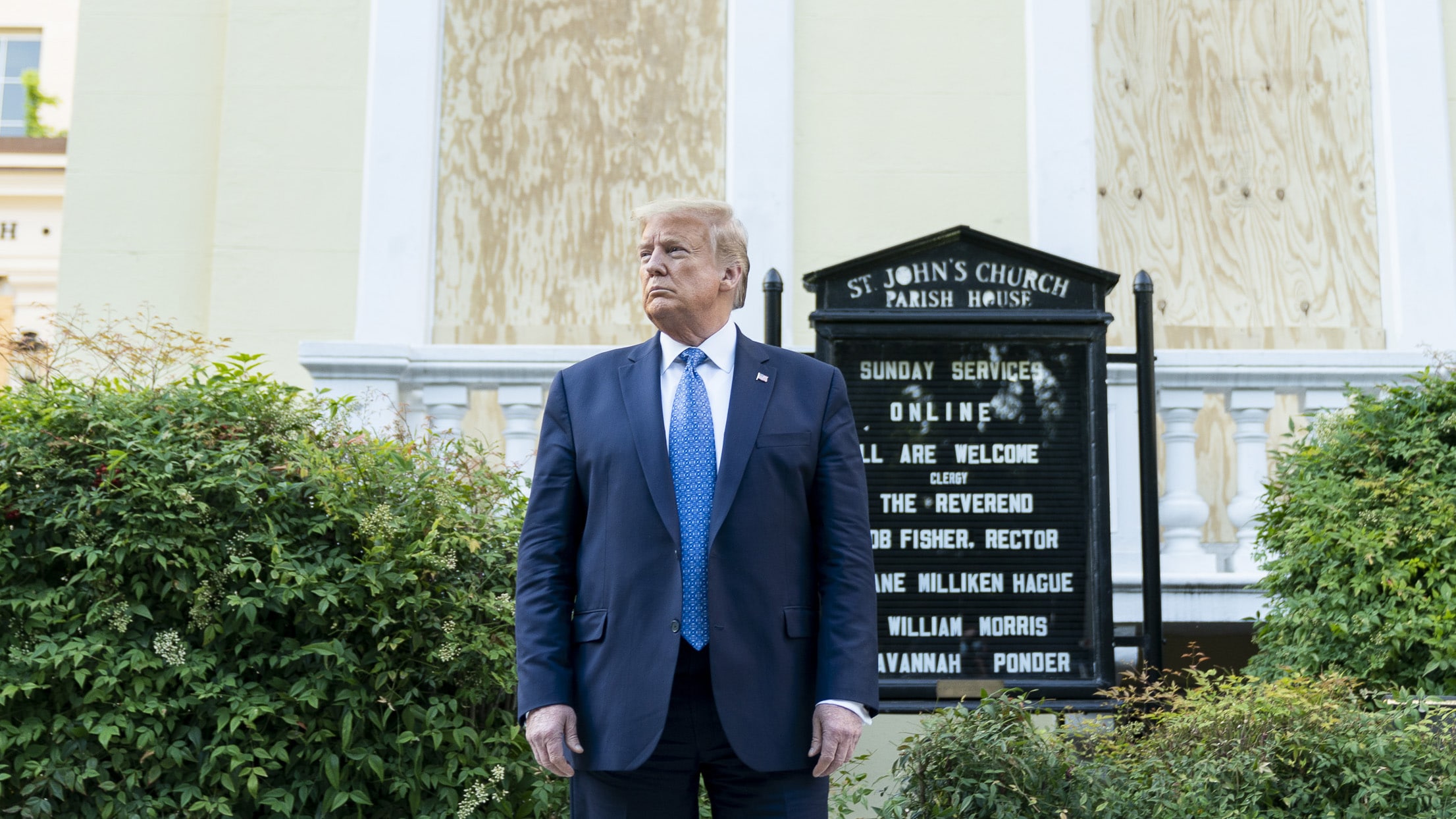 Die St. Johns-Church, die Trump für einen Foto-Termin besuchte, ist als „Church of Presidents“ bekannt