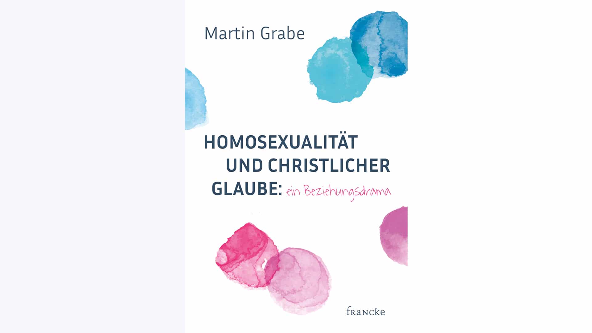 Das Buch „Homosexualität und christlicher Glaube: Ein Beziehungsdrama“ von Martin Grabe ist Anfang Juli bei Francke erschienen, 96 Seiten, 10,95 Euro, ISBN 3963621729. Die Christliche Verlagsgesellschaft Dillenburg bringt im September ebenfalls ein Buch zu dem Thema heraus, Autor ist der homosexuelle zölibatär lebende Christopher Yuan.