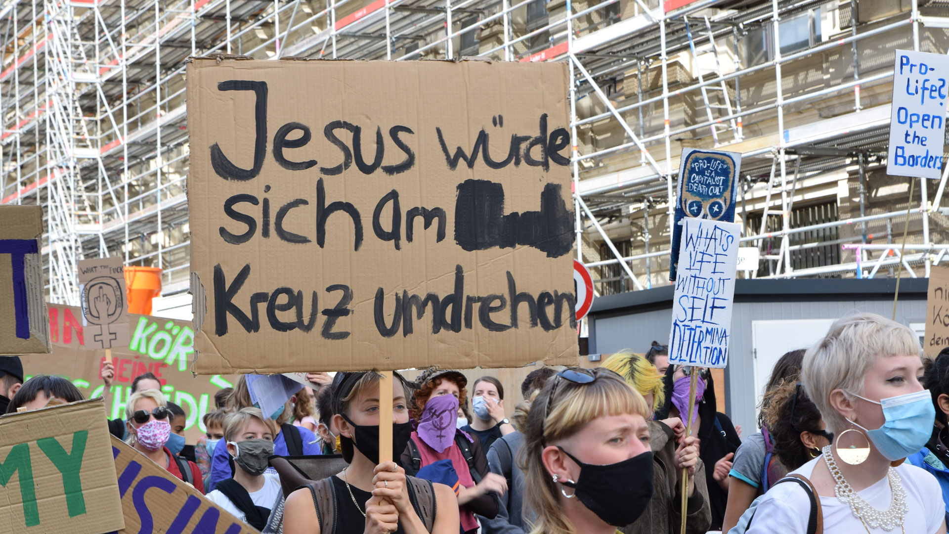 Der „Marsch für das Leben“ wurde von Gegendemonstranten begleitet und teilweise gestört