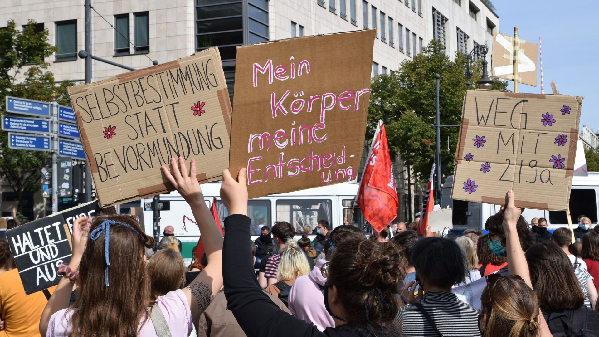 Der „Marsch für das Leben“ wurde von Gegendemonstranten begleitet und teilweise gestört