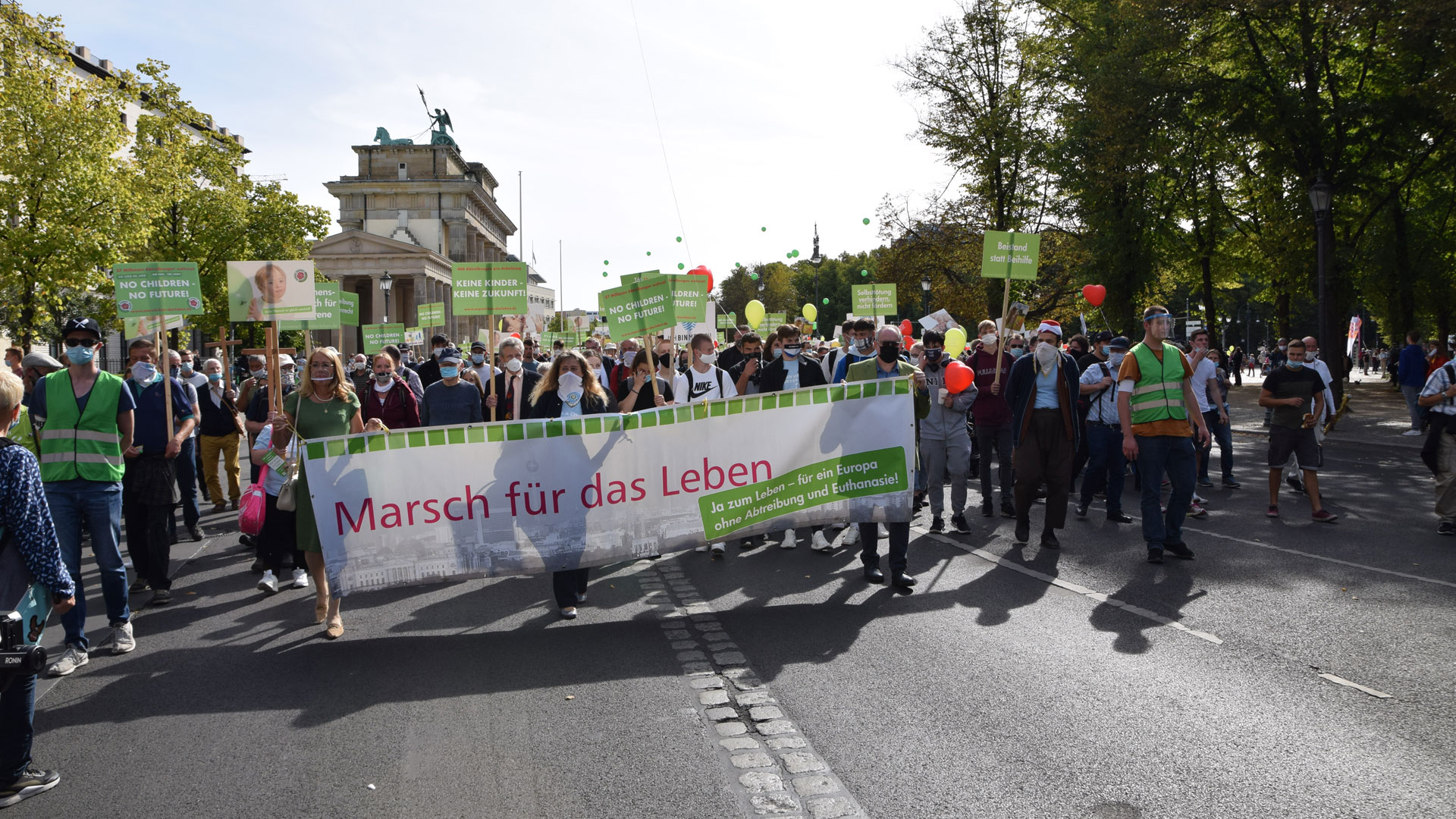 Die Teilnehmer des „Marsches für das Leben“ machten sich für mehr Schutz für das Leben an seinem Anfang und Ende stark