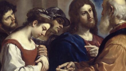 „Christus und die Ehebrecherin“ von Guercino aus dem Jahr 1621 dürfte so nicht in chinesischen Schulbüchern zu finden sein