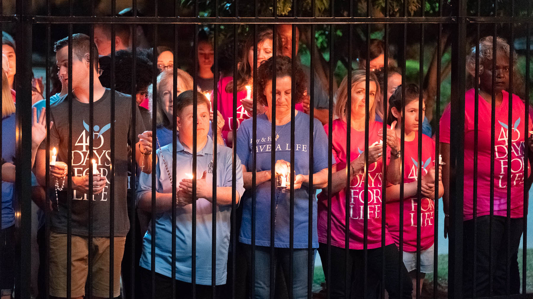 Pro-Life-Aktivisten beten vor der Klinik von Planned Parenthood in Bryan, Texas