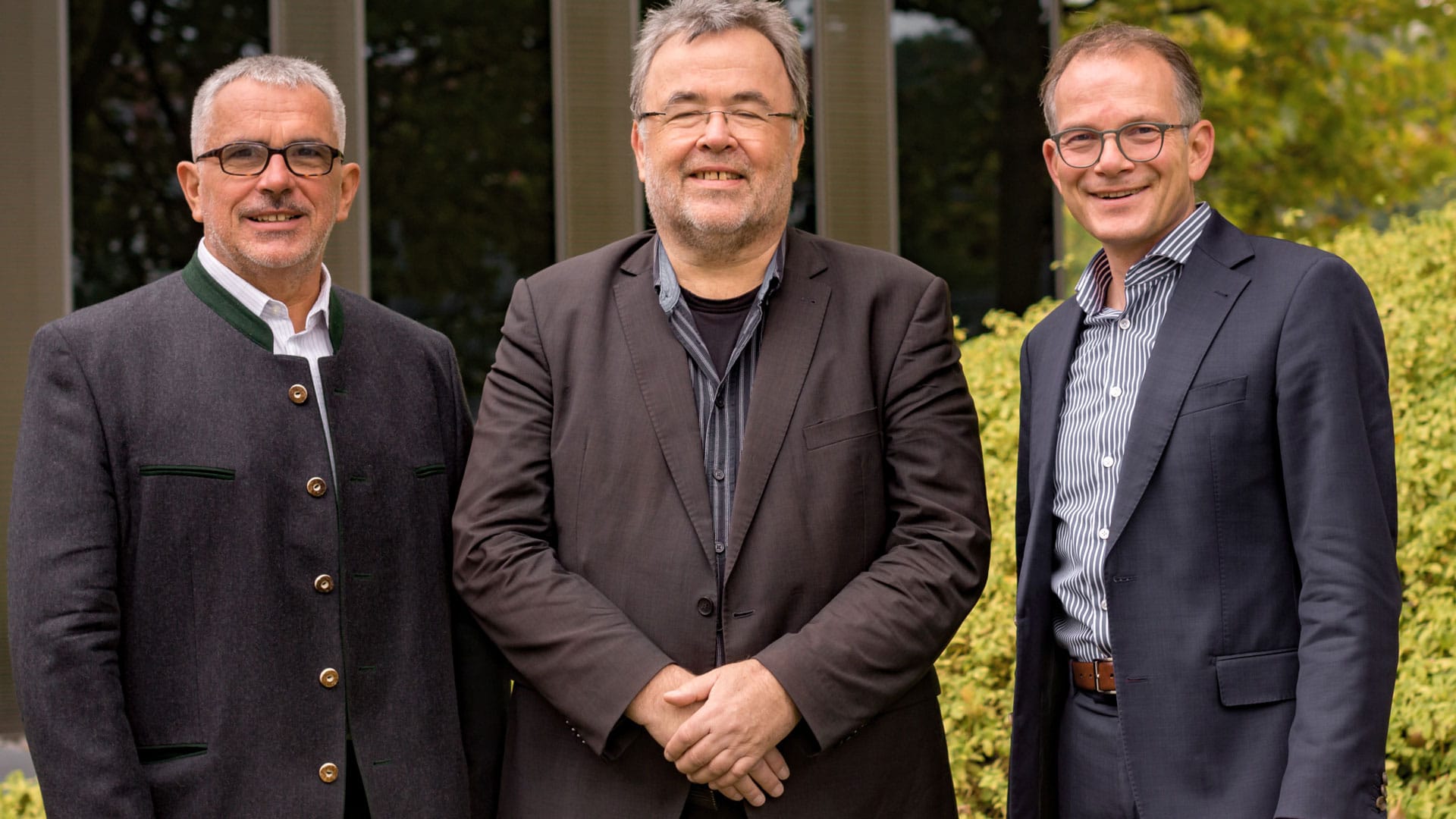 Siegfried Winkler, Ekkehart Vetter, Reinhardt Schink (v.l.n.r.)