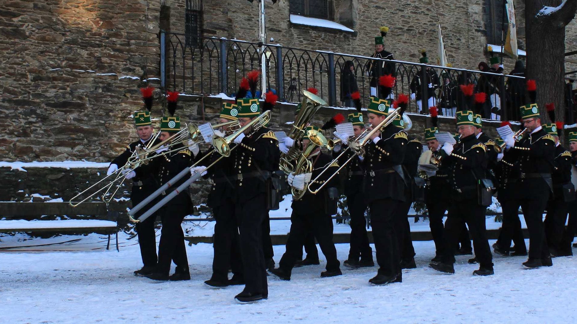 Bei der Bergparade präsentieren die Erzgebirger ihre Tradition