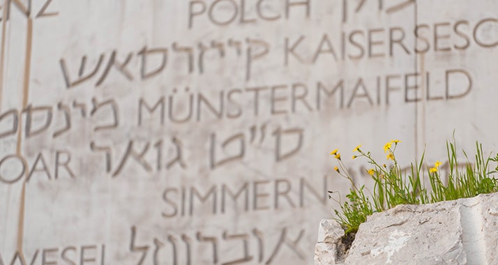 Erinnerung an die jüdische Vergangenheit in Deutschland: Das „Tal der Gemeinden“ in der Holocaust-Gedenkstätte Yad Vashem