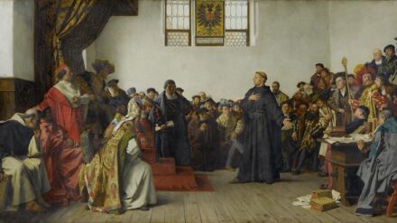 Luther vor dem Reichstag zu Worms, Gemälde von Anton von Werner (1843–1915)