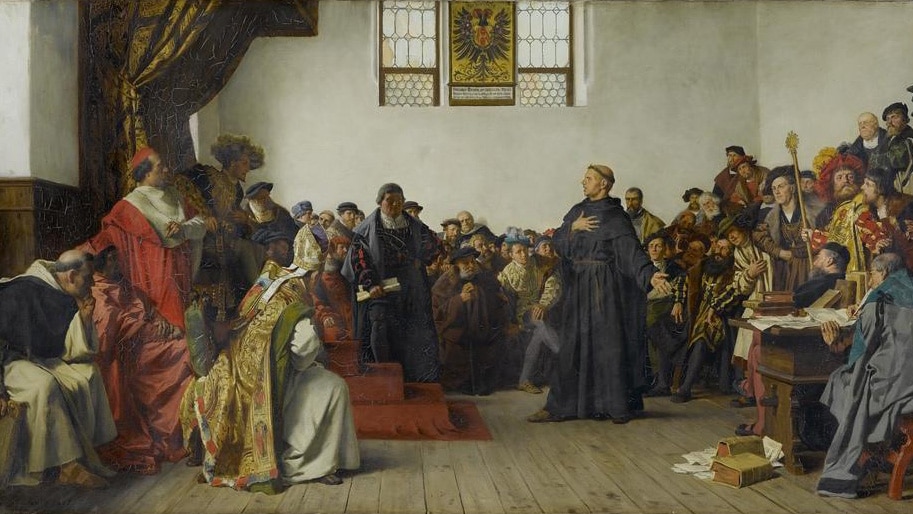 Luther vor dem Reichstag zu Worms, Gemälde von Anton von Werner (1843–1915)