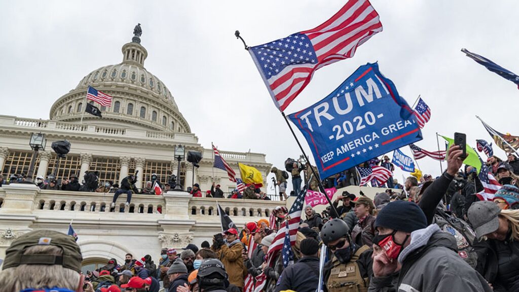 Trump-Anhänger stürmten am 6. Januar 2020 das Kapitol in Washington. Einige von ihnen rechtfertigten ihre Taten mit dem christlichen Glauben.