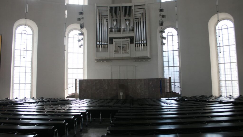 Ein Blick in den Innenraum der Paulskirche