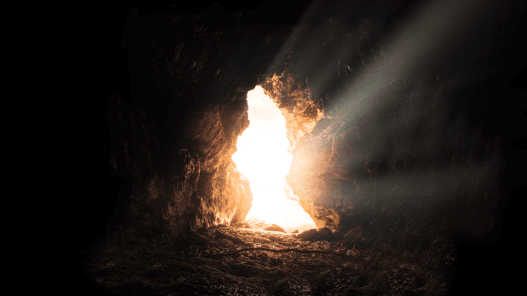 Leeres Grab zu Ostern