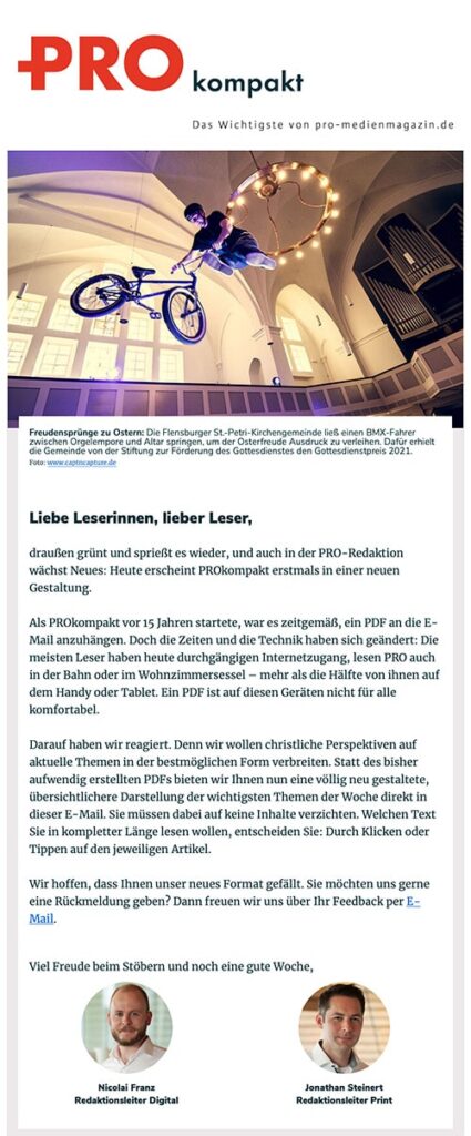 PROkompakt Newsletter