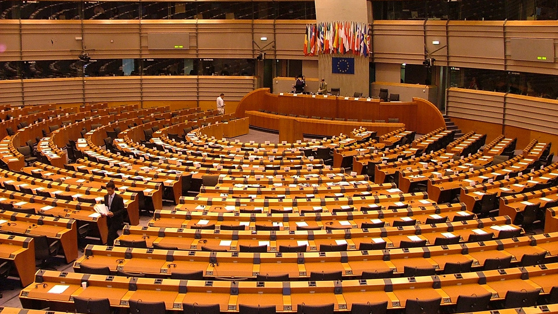 Parlamentssal in Brüssel
