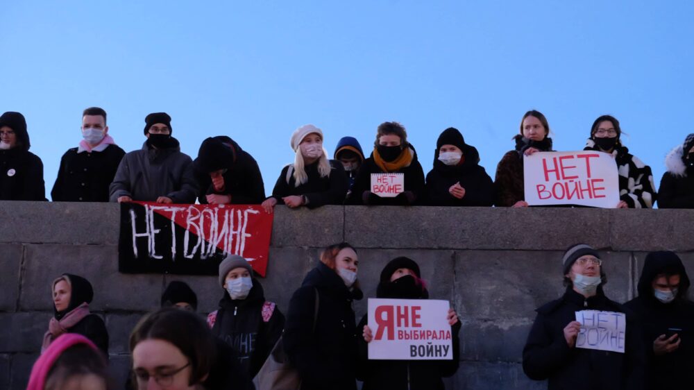 Russische Proteste gegen Ukraine-Krieg