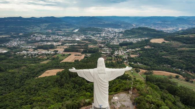 Der Ausblick von der Christus-Statue in Encantado soll Touristen anlocken