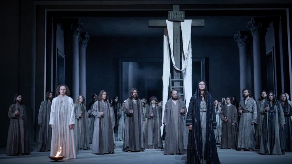 Passionsspiele Oberammergau, Jesus, Kreuz, Schlussbild